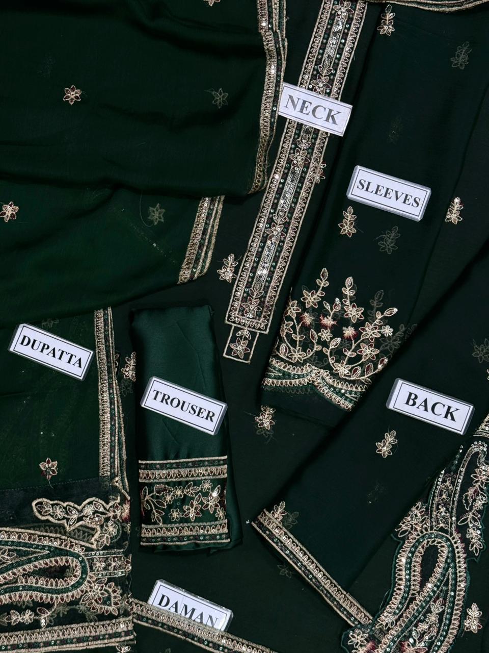 Alizeh Unstitch Chiffon Collection ZCUS-1013