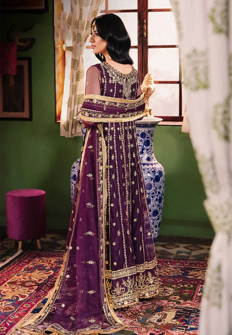 Asim Jofa Unstitched Net Frok Collection