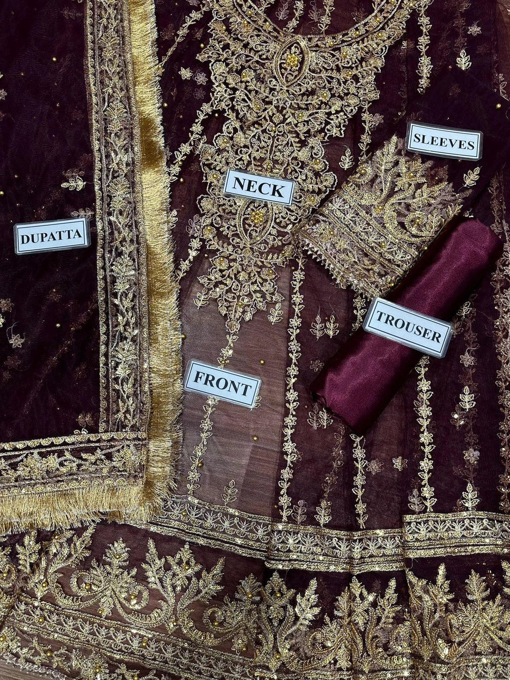 Asim Jofa Unstitched Net Frok Collection