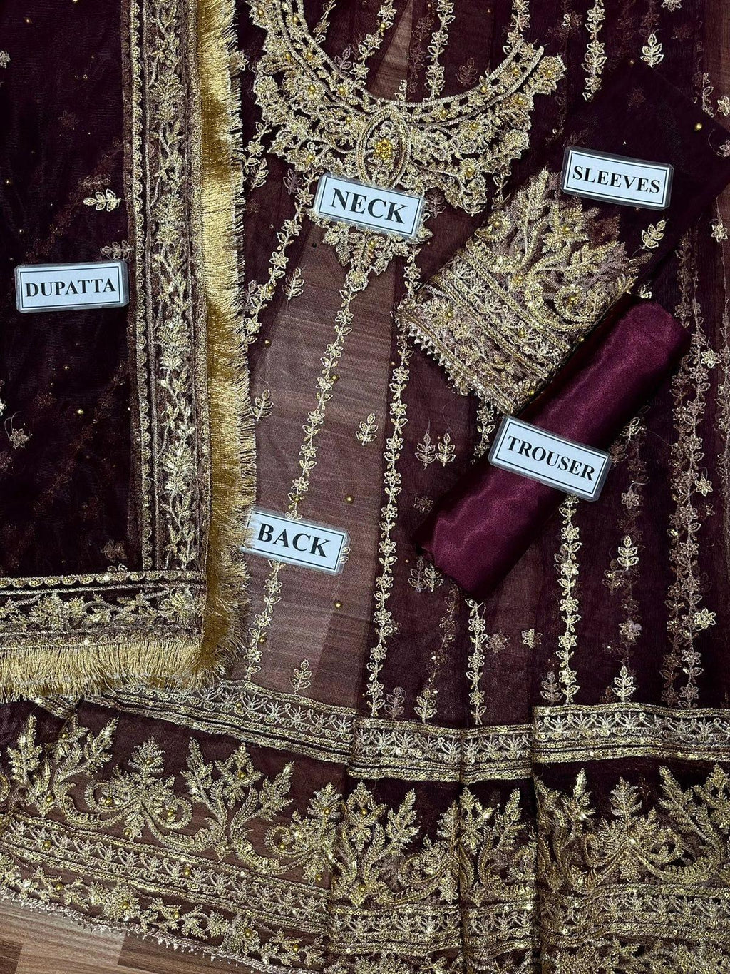 Asim Jofa Unstitched Net Frok Collection