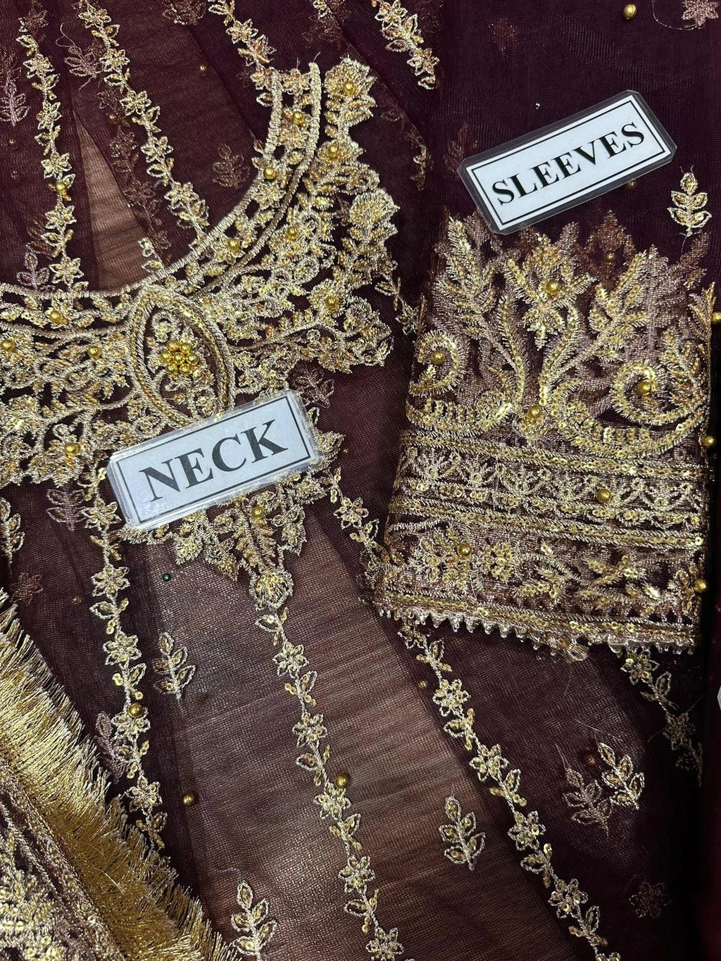 Asim Jofa Unstitched Net Frok Collection