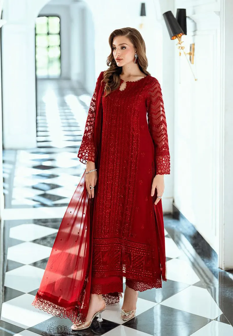 Azure Unstitch Chiffon Collection