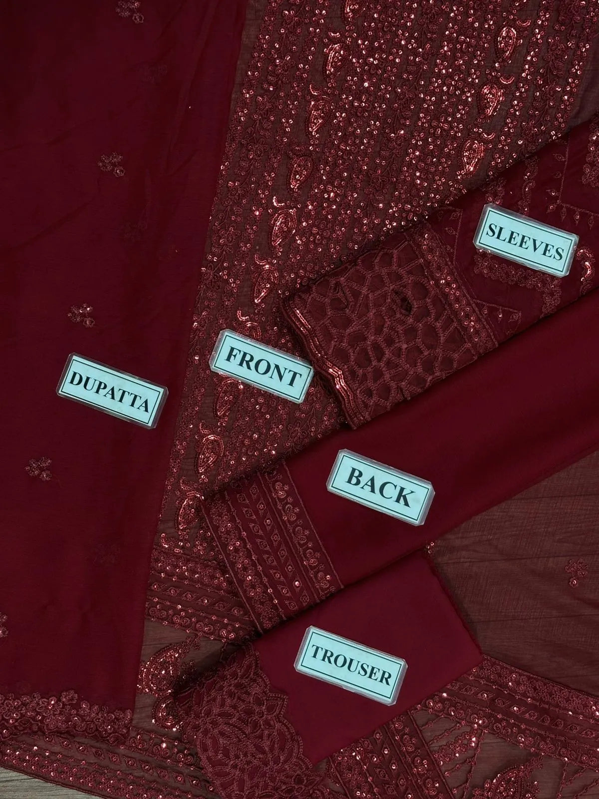 Azure Unstitch Chiffon Collection