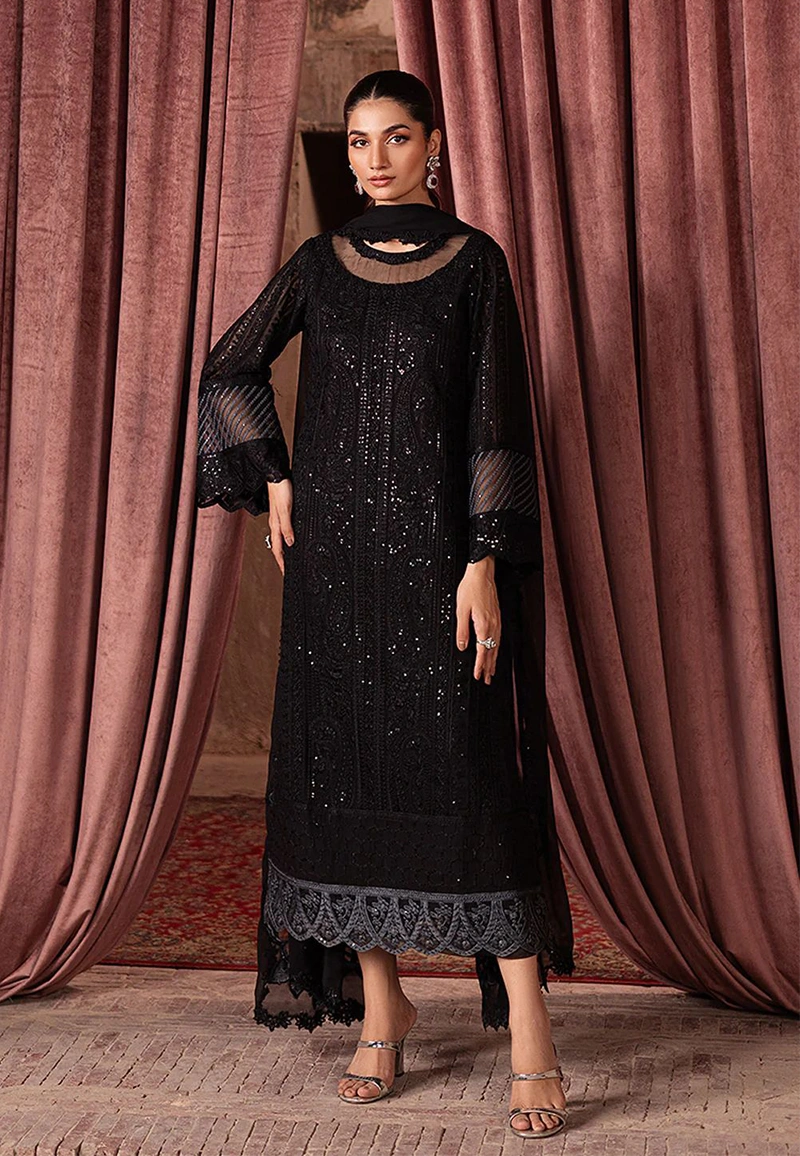 Azure Unstitch Chiffon Collection