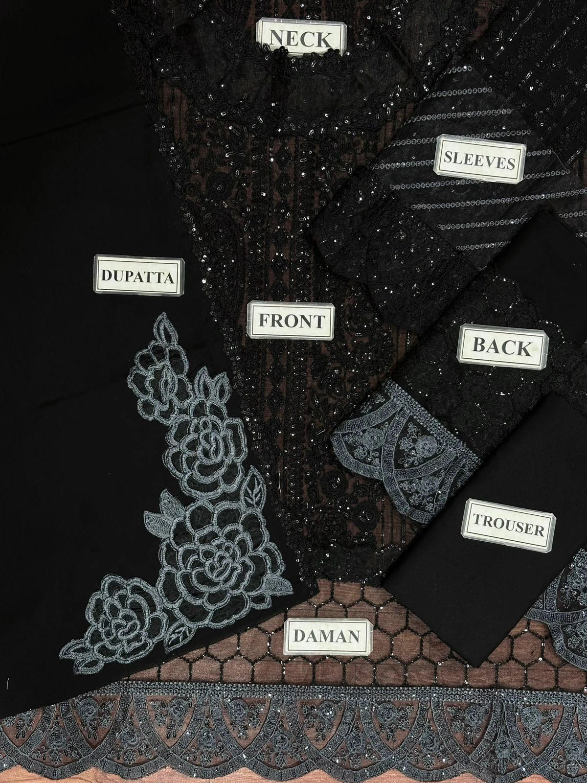 Azure Unstitch Chiffon Collection