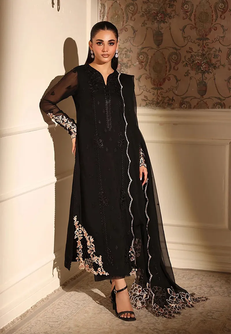 Azure Unstitch Chiffon Collection