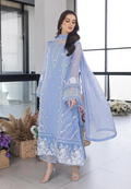 Azure Unstitch Organza Collection