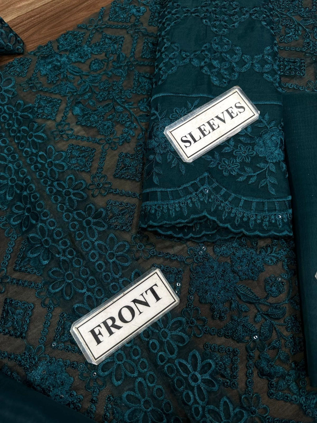 Azure Unstitch Organza Collection