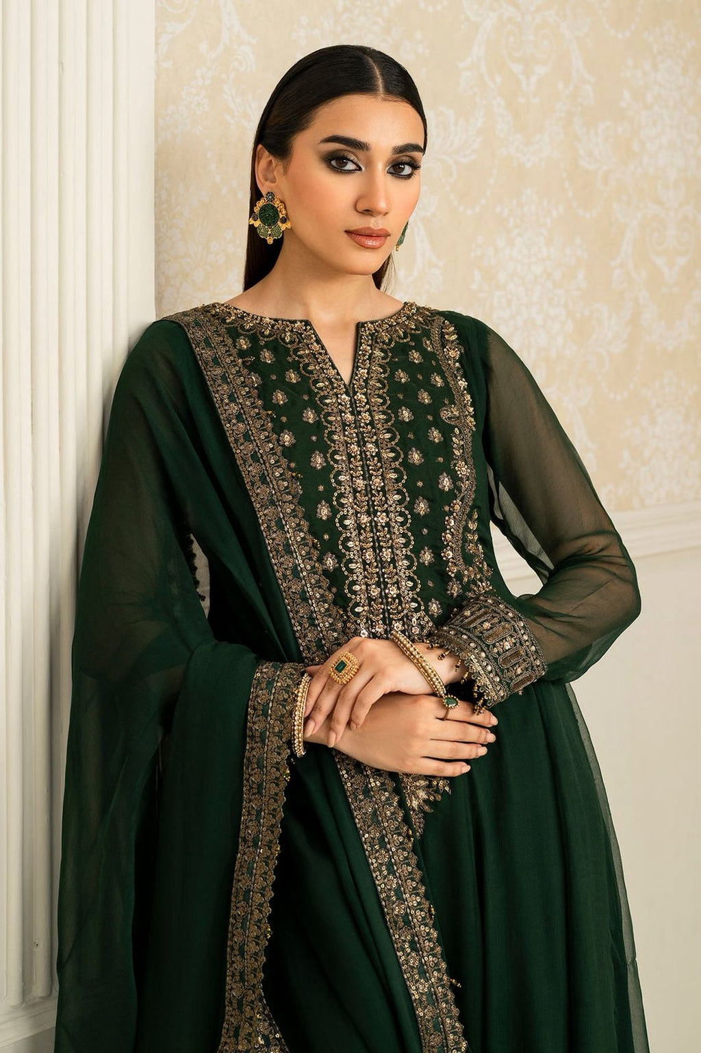 Baroque Unstitch Chiffon Collection ZCUS-1011
