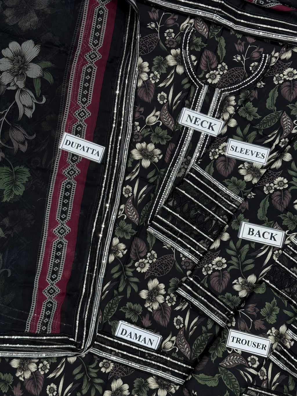 Baroque Unstitch Lawn Collection ZCUS-1004