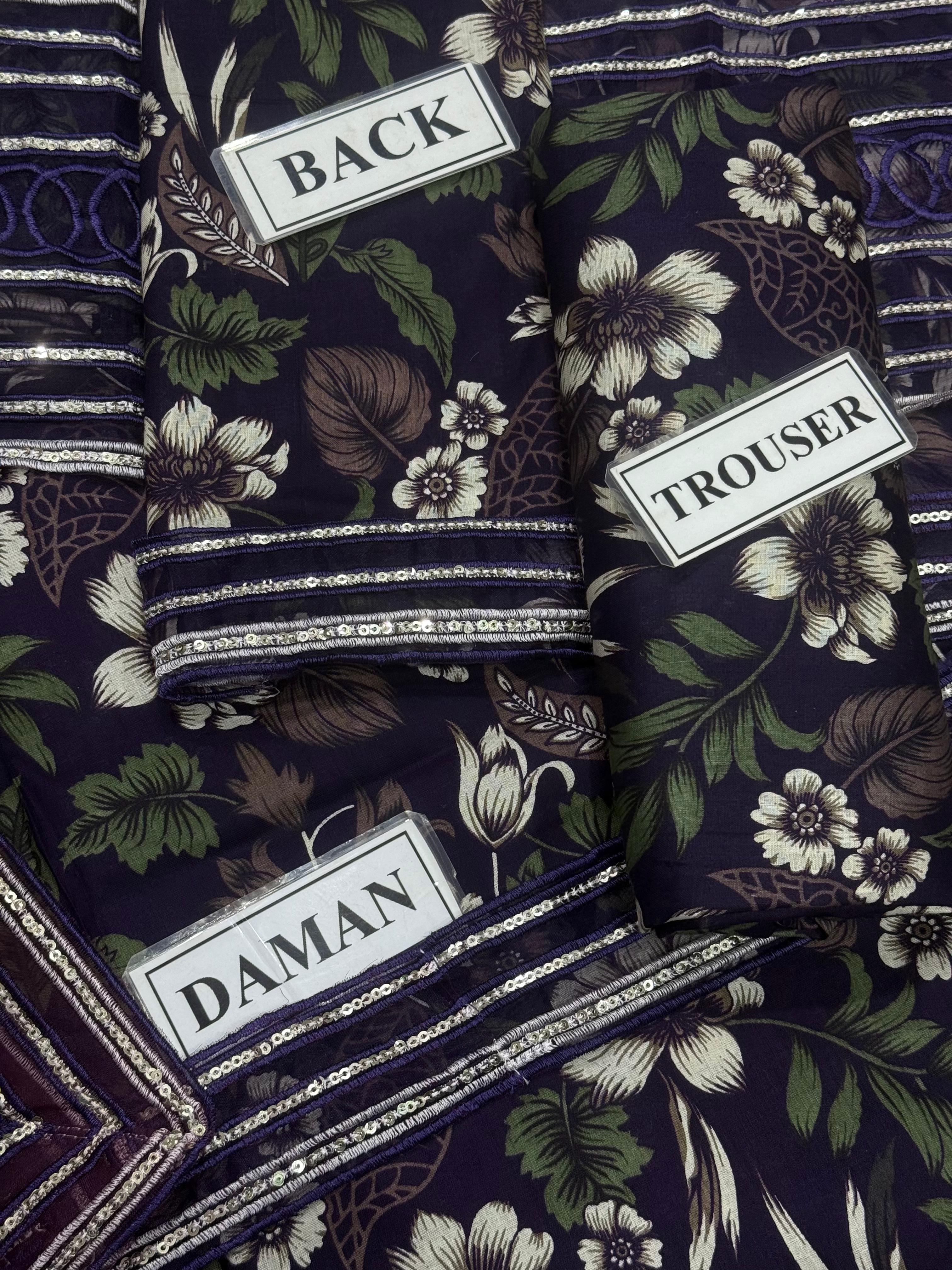 Baroque Unstitch Lawn Collection ZCUS-1005