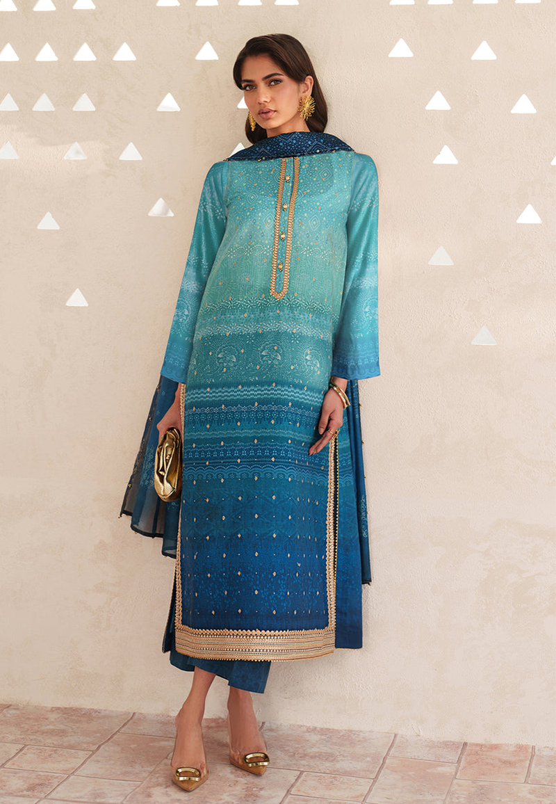 Baroque Unstitch Lawn Collection ZCUS-1010