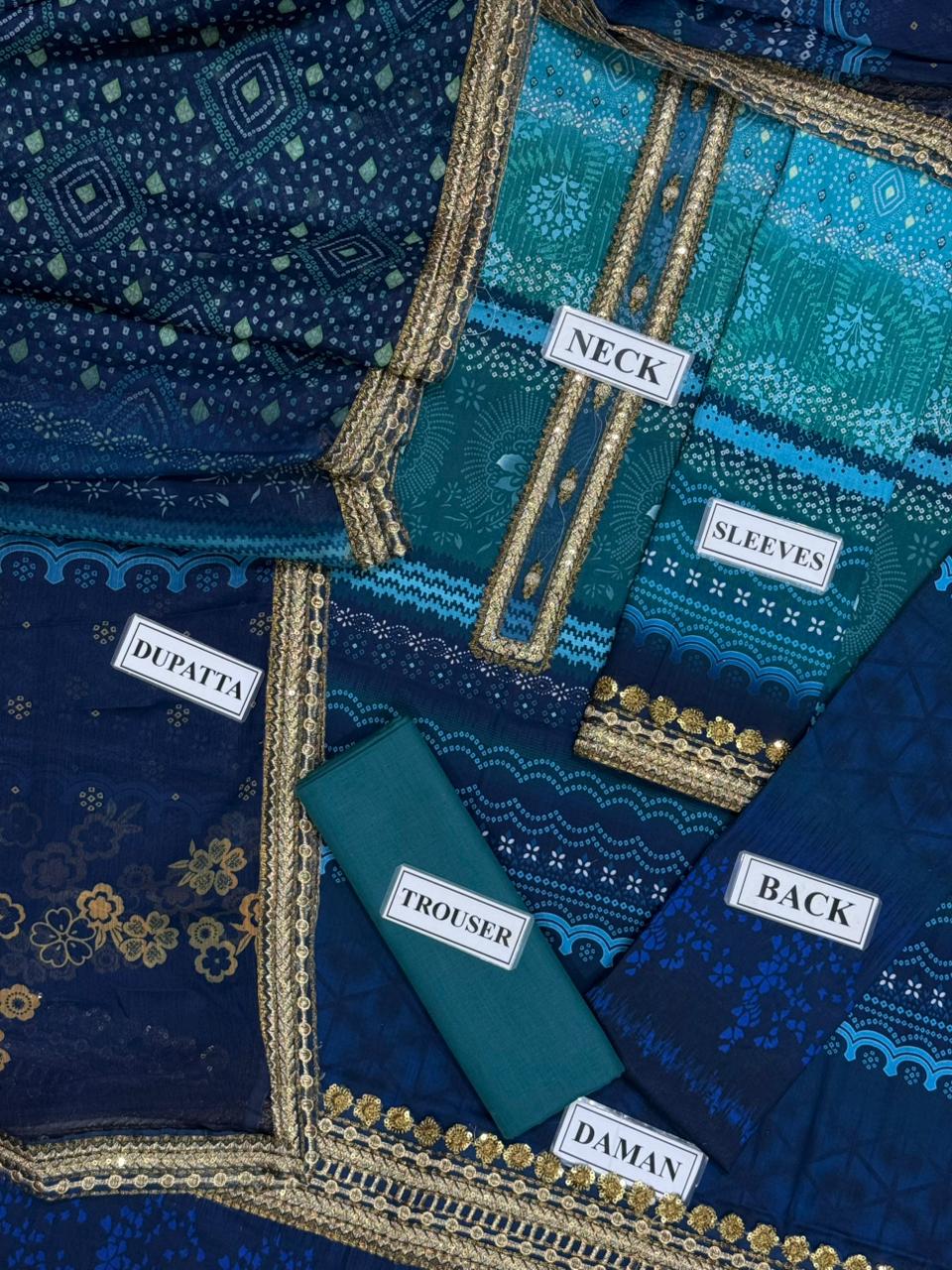 Baroque Unstitch Lawn Collection ZCUS-1010