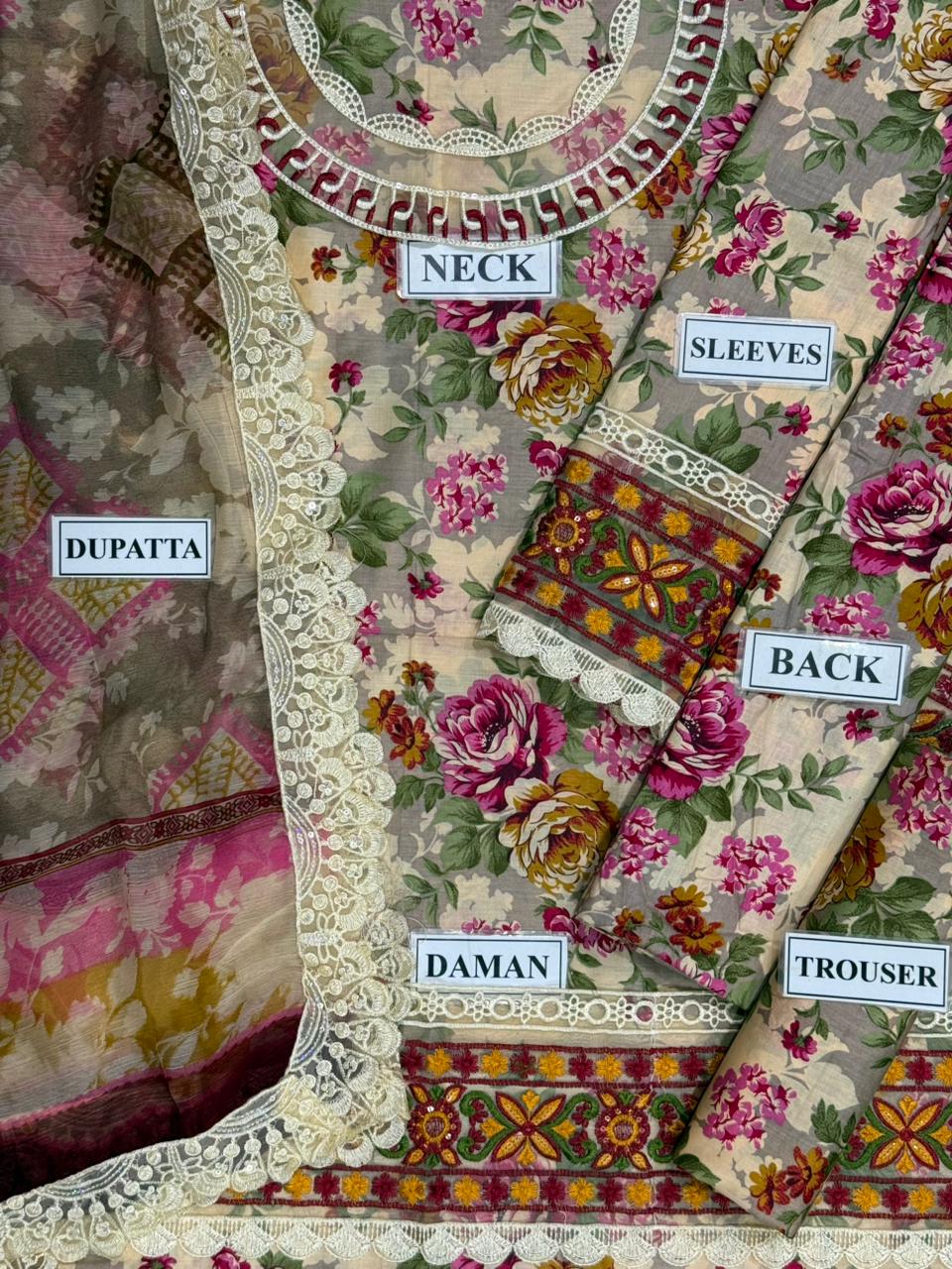 Baroque Unstitch Lawn Collection ZCUS-1014