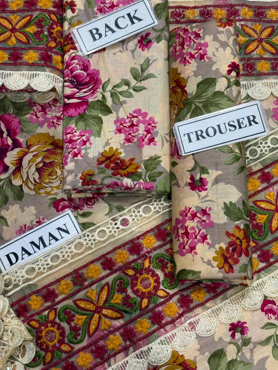Baroque Unstitch Lawn Collection ZCUS-1014