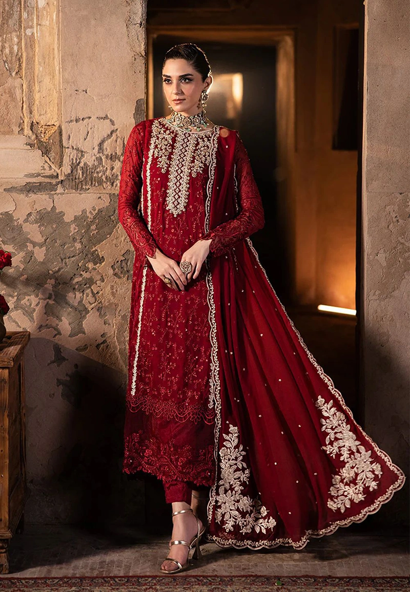 Azure Unstitch Chiffon Collection
