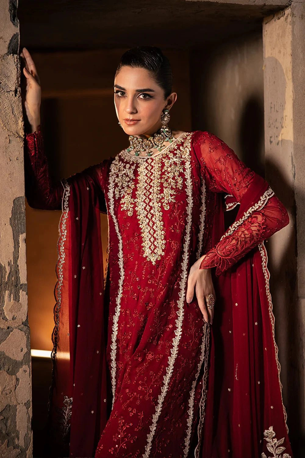 Azure Unstitch Chiffon Collection