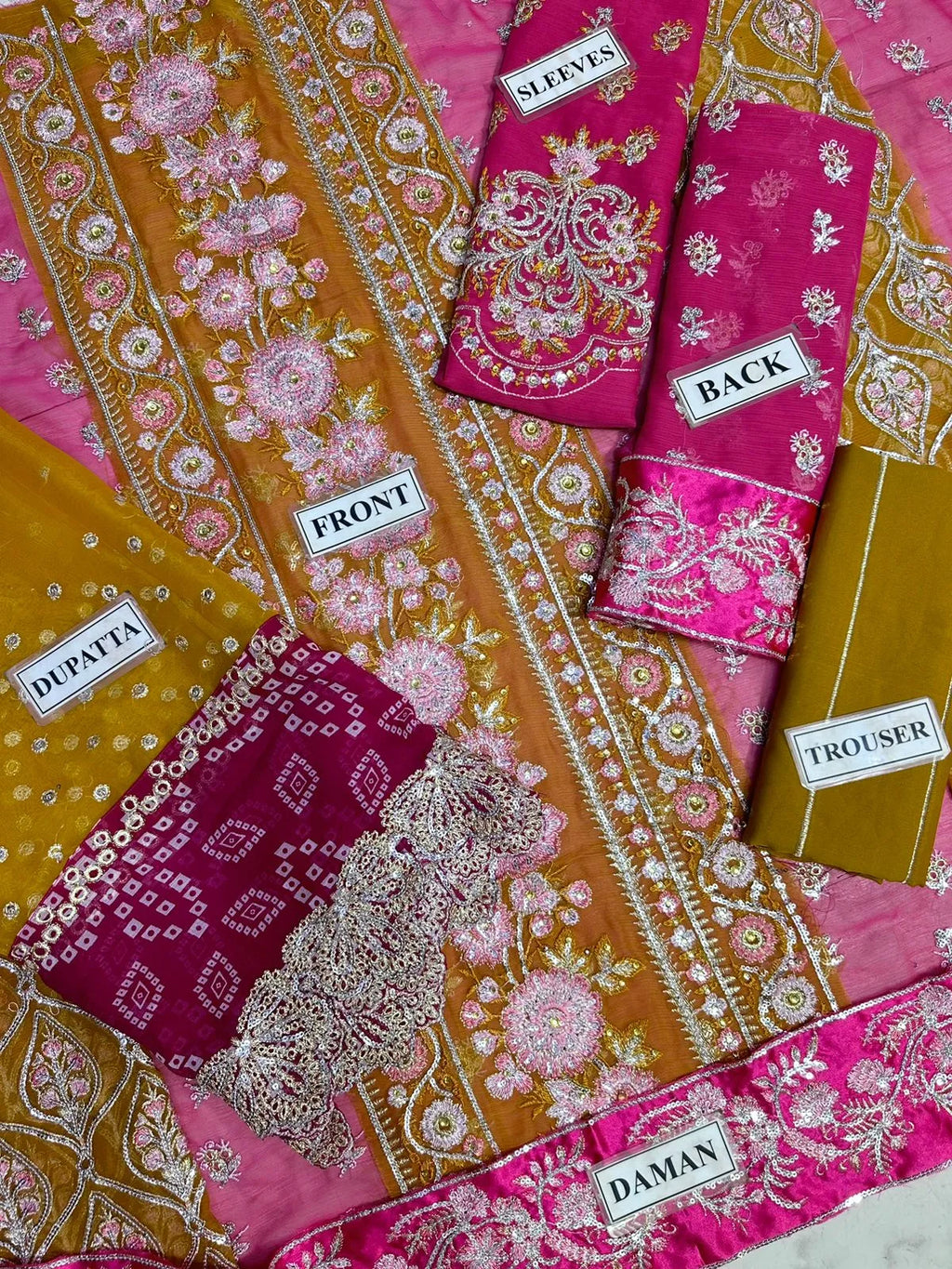 Crimson Unstitch Bridal Chiffon Collection