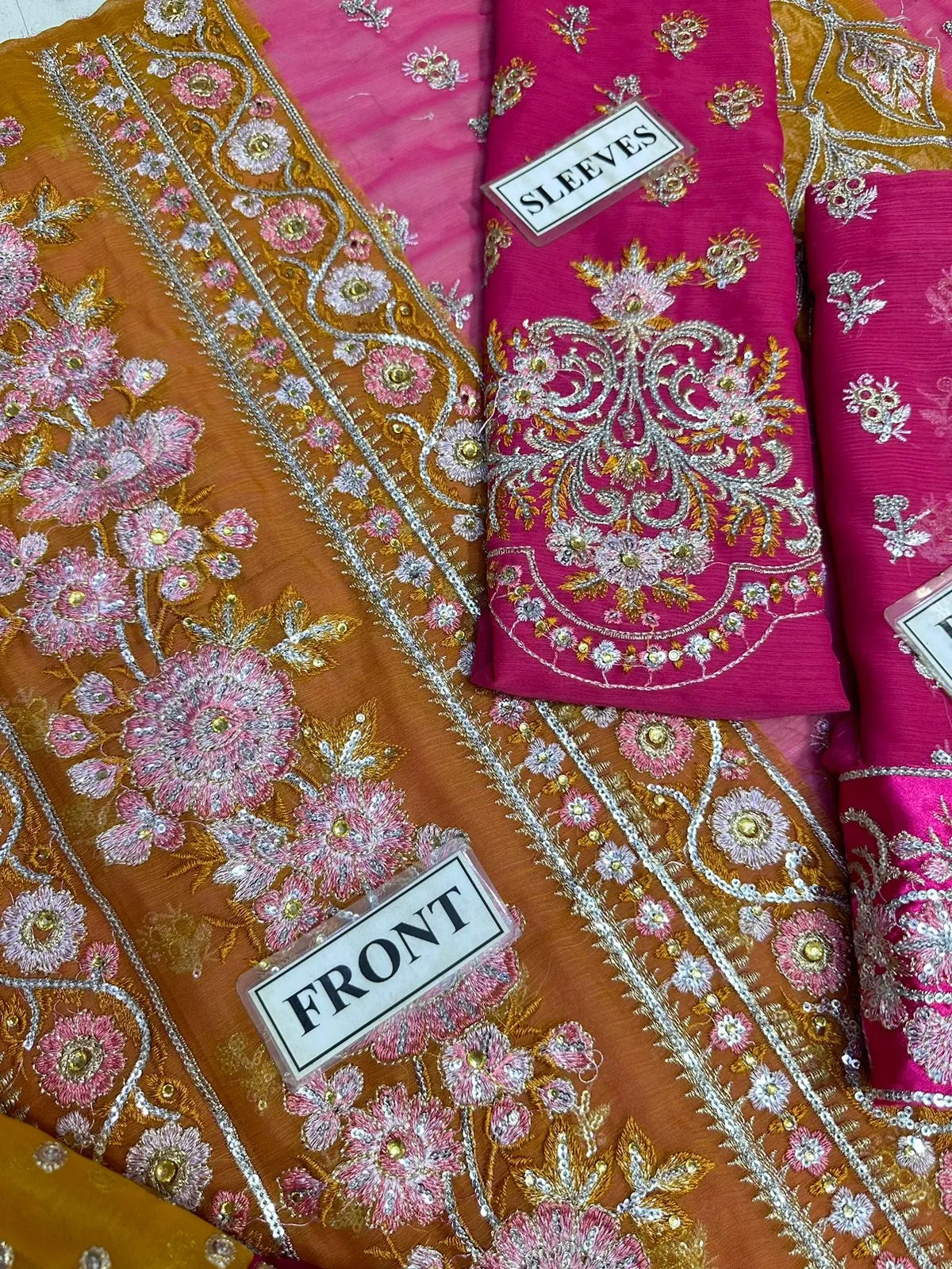 Crimson Unstitch Bridal Chiffon Collection