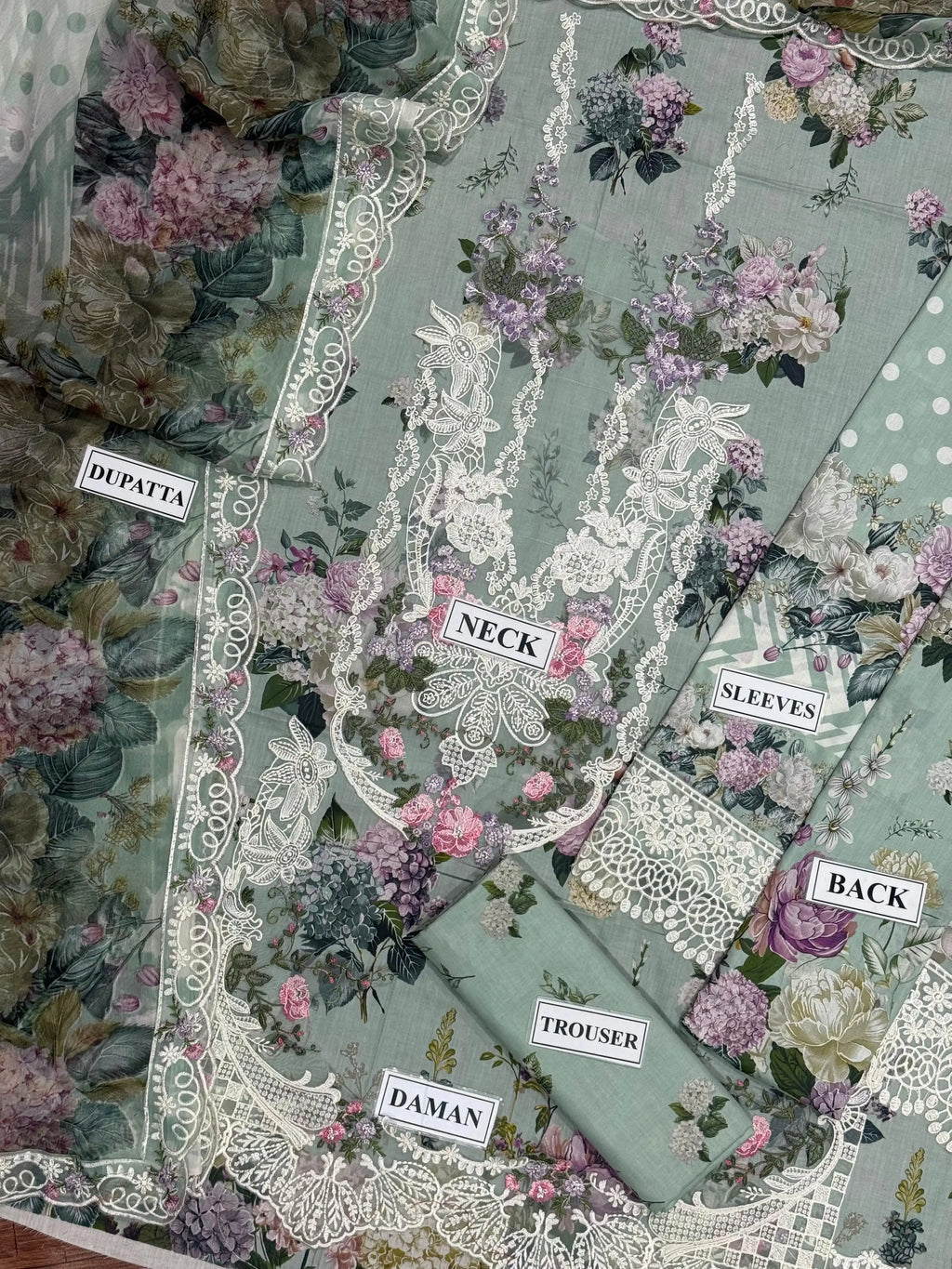 Elaf Unstitch Lawn with Chiffon Collection