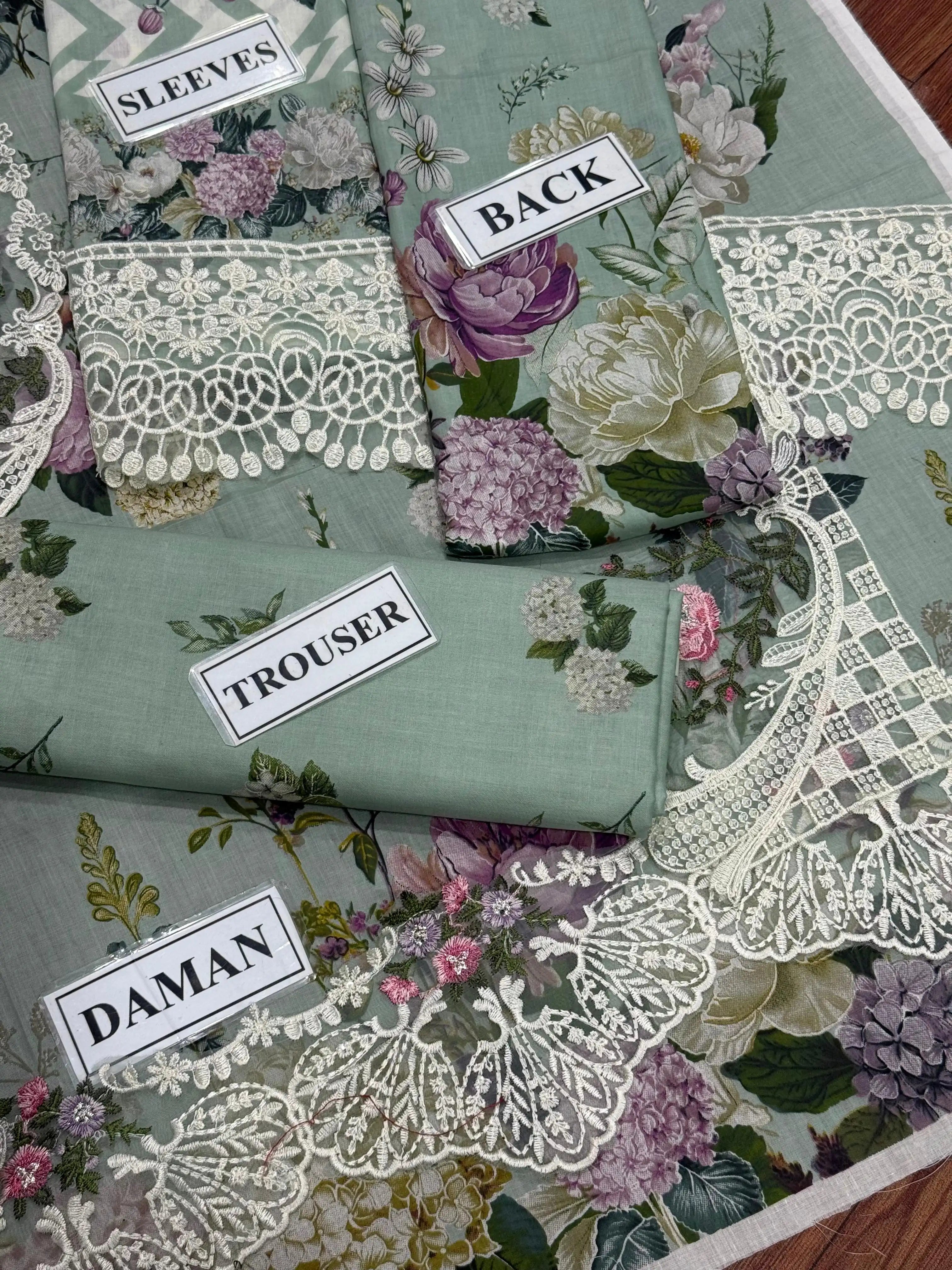 Elaf Unstitch Lawn with Chiffon Collection