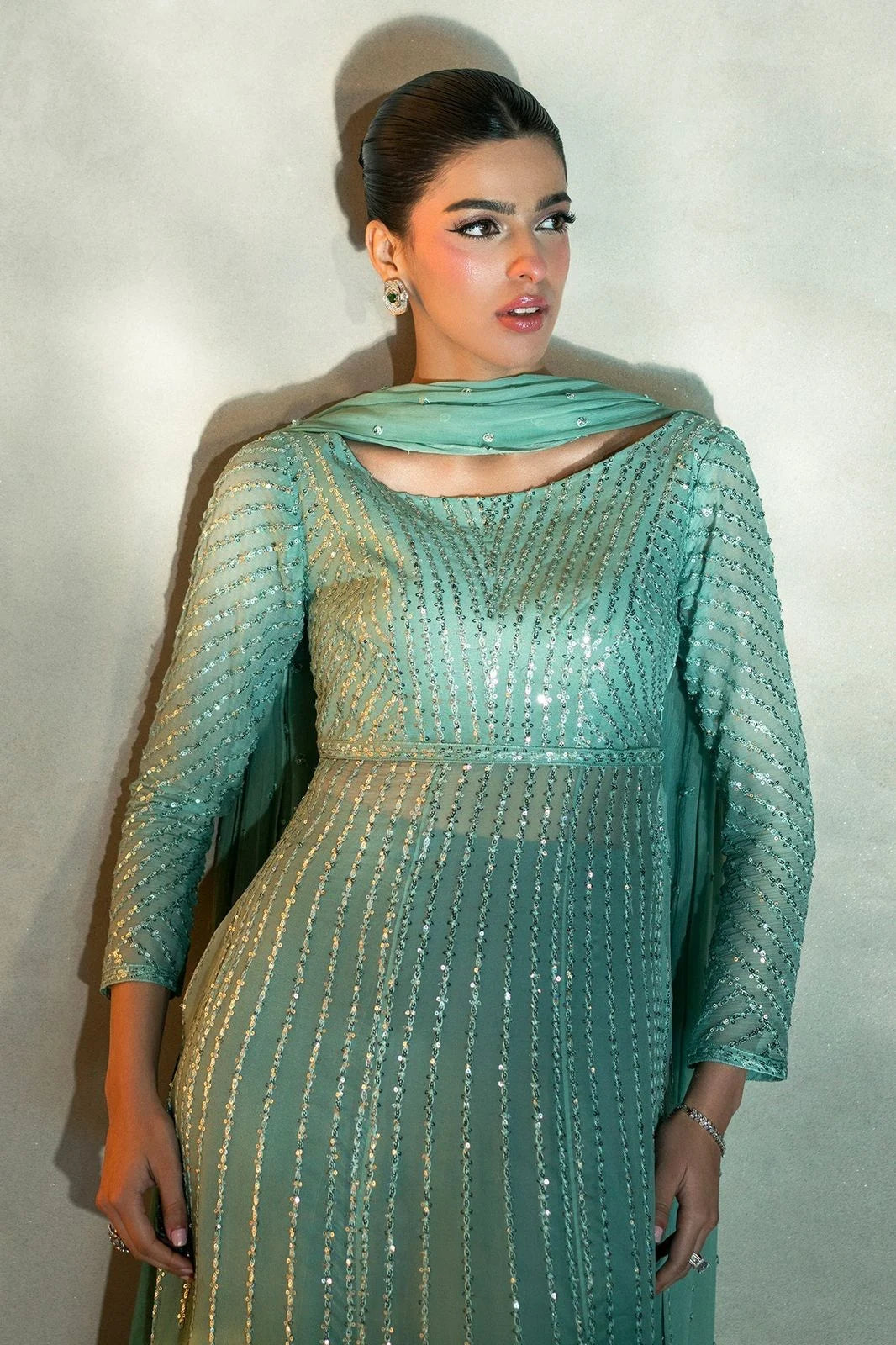 Fahad Hussayn Unstitch Chiffon Collection