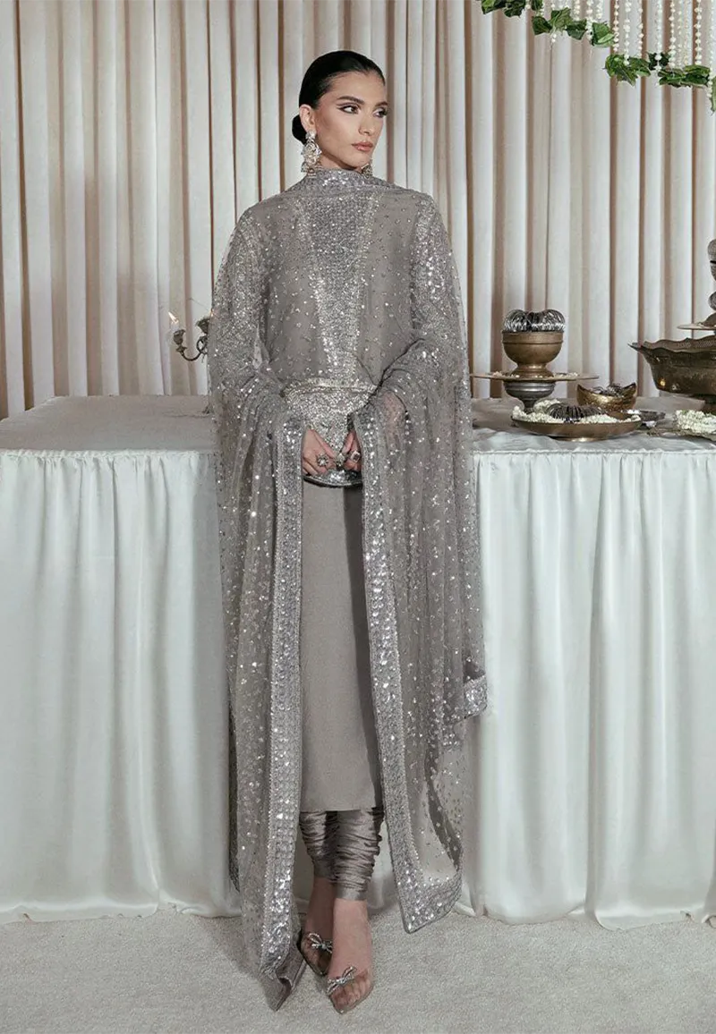 Hussain Rehar Unstitch Raw Silk Collection
