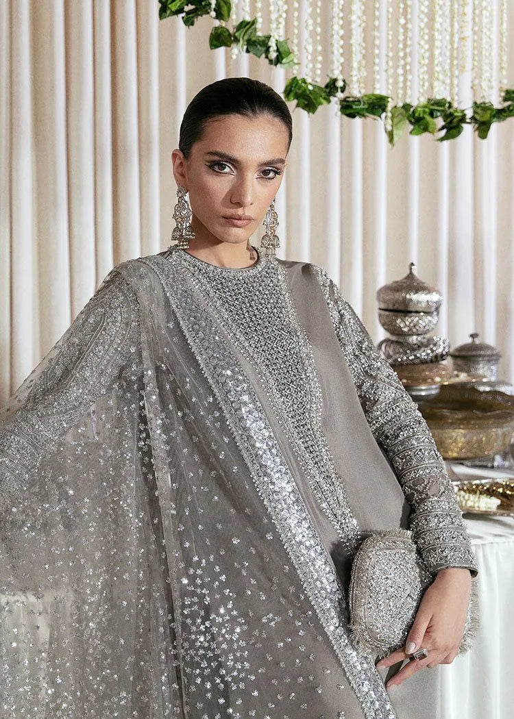 Hussain Rehar Unstitch Raw Silk Collection
