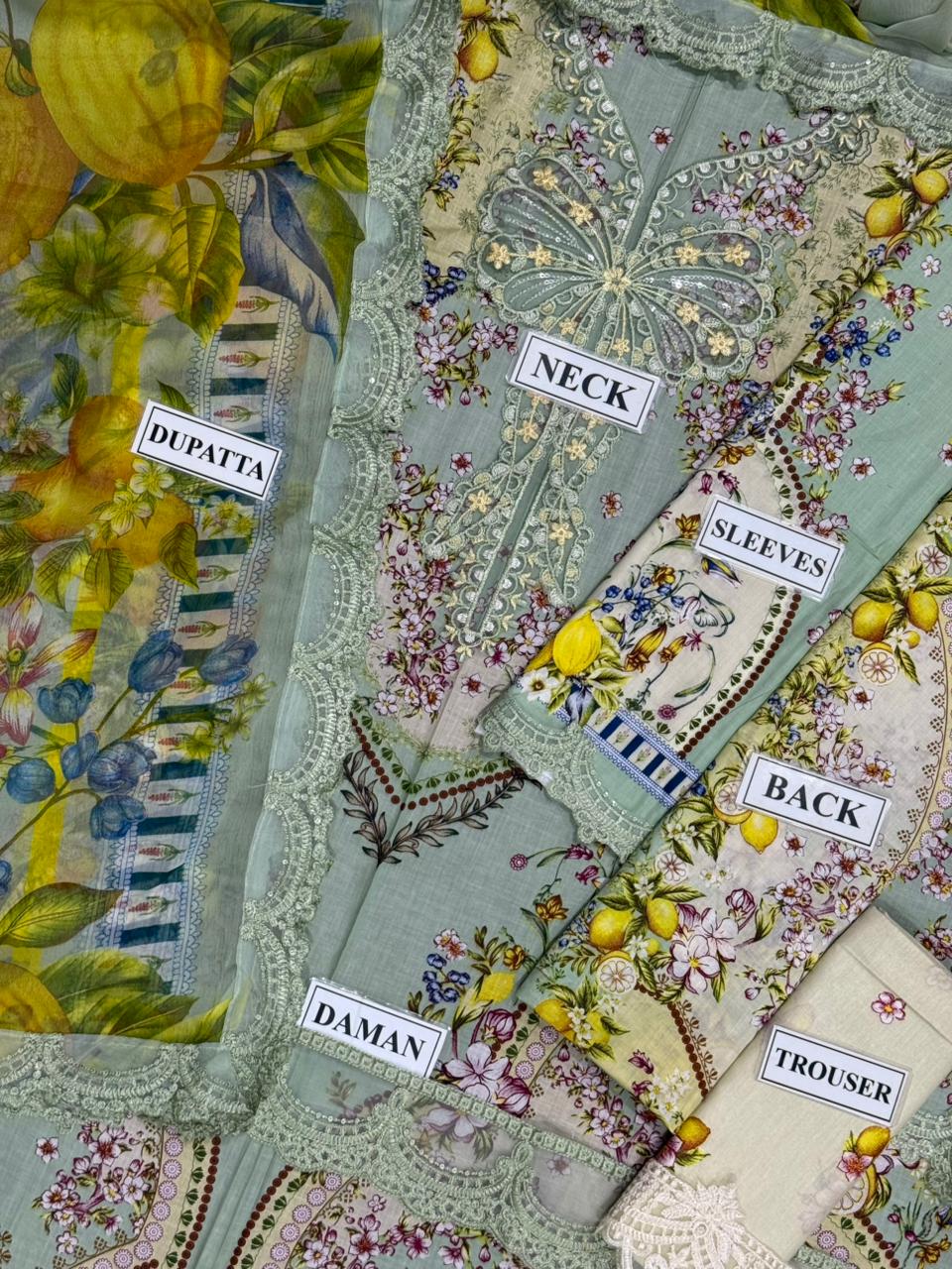 Maria B Unstitch Lawn Collection ZCUS-1007