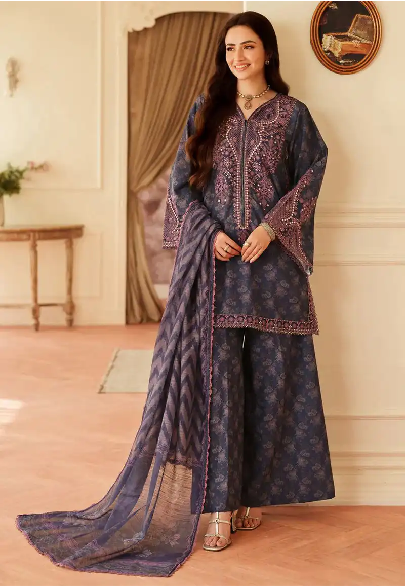 Mohagni Unstitch Lawn Collection ZCUS-1002