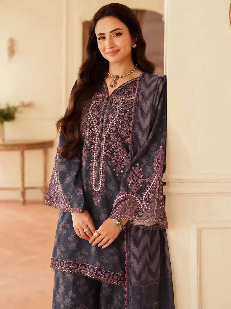 Mohagni Unstitch Lawn Collection ZCUS-1002