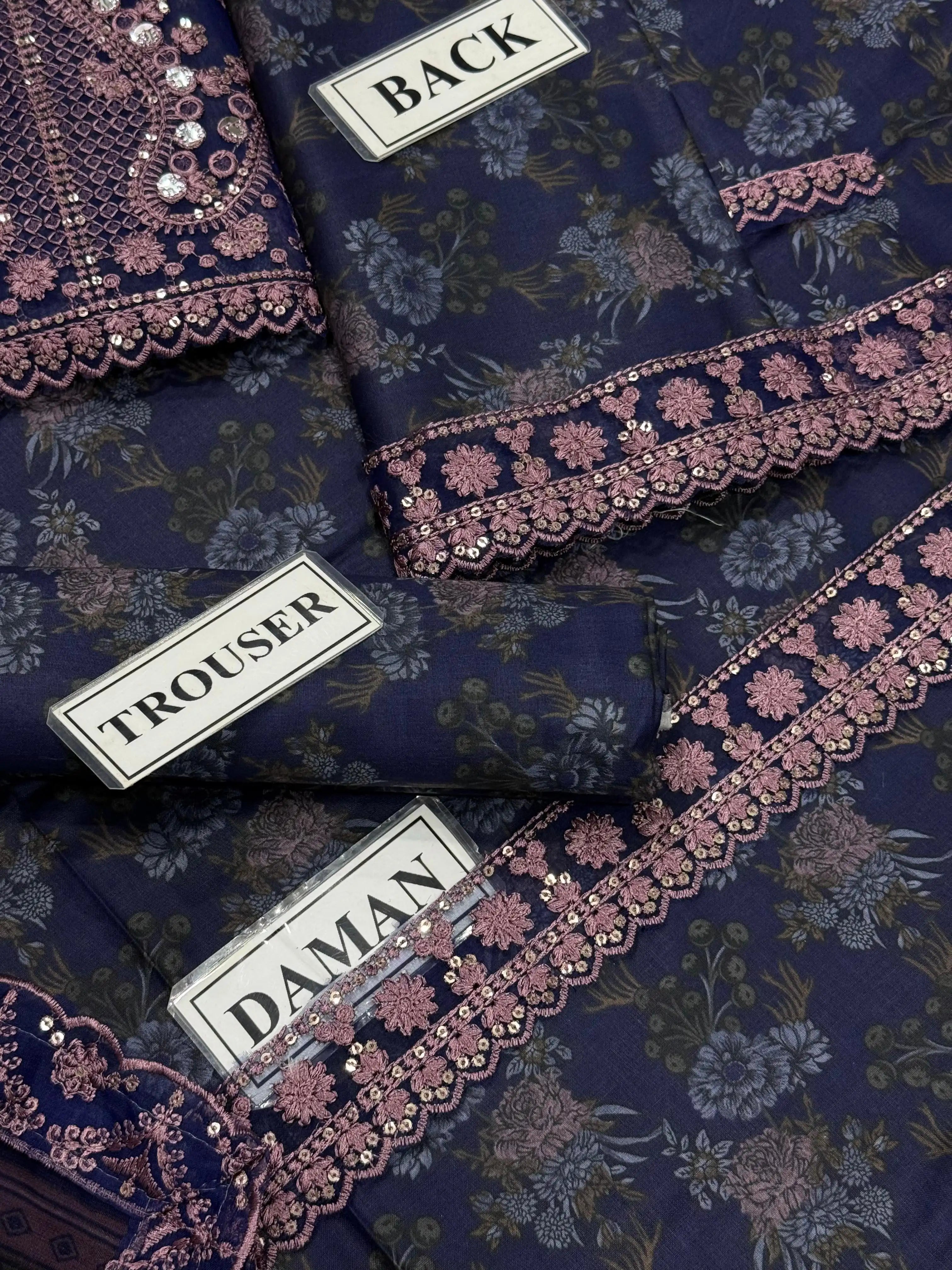 Mohagni Unstitch Lawn Collection ZCUS-1002