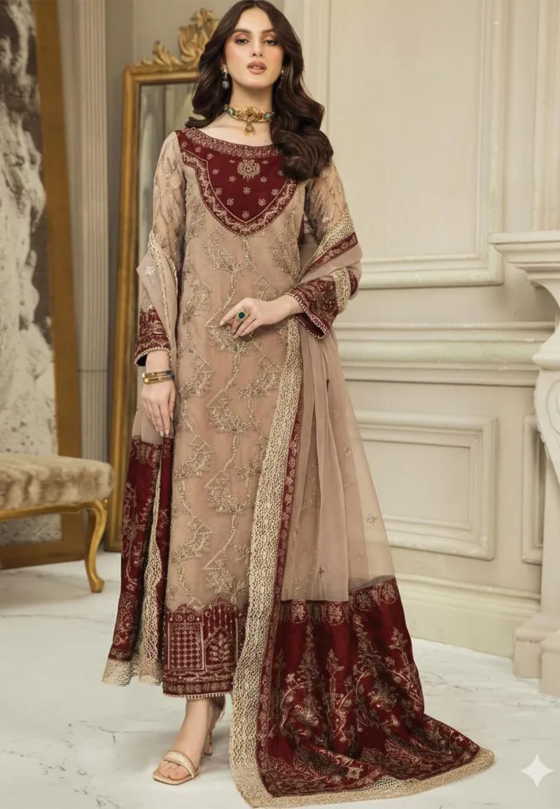 Nainsukh Unstitch Chiffon Collection