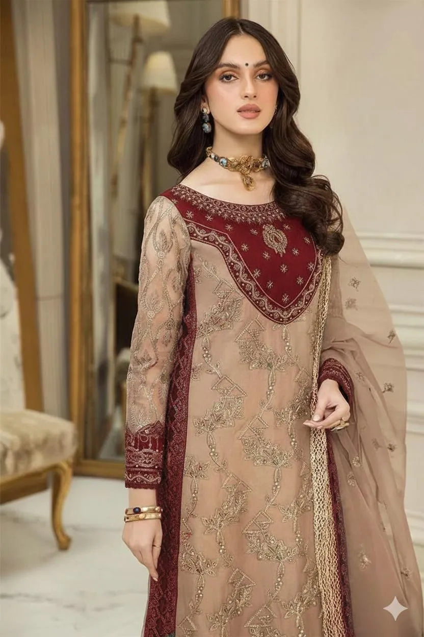 Nainsukh Unstitch Chiffon Collection