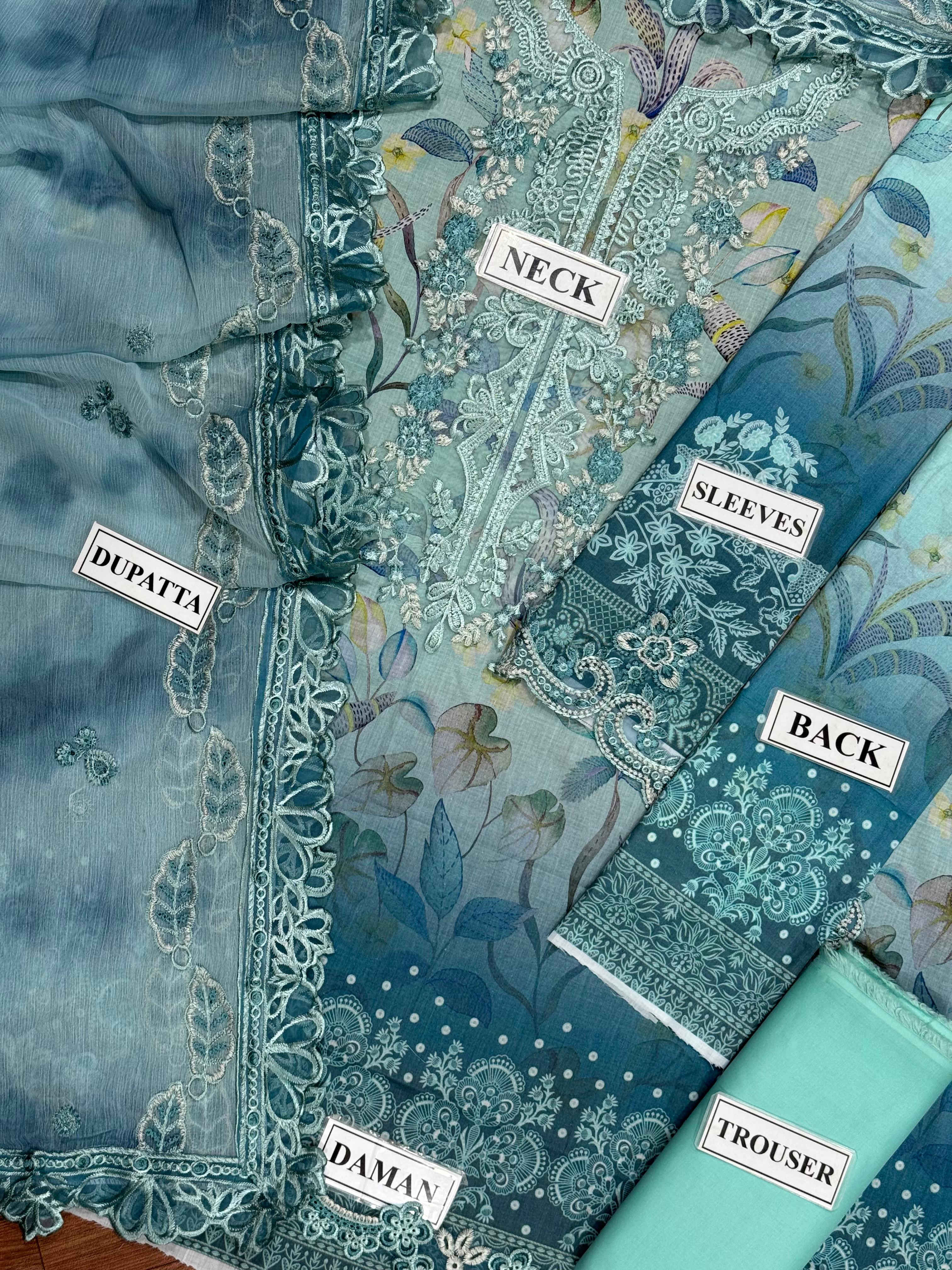 Nureh Unstitch Lawn Collection ZCUS-1008