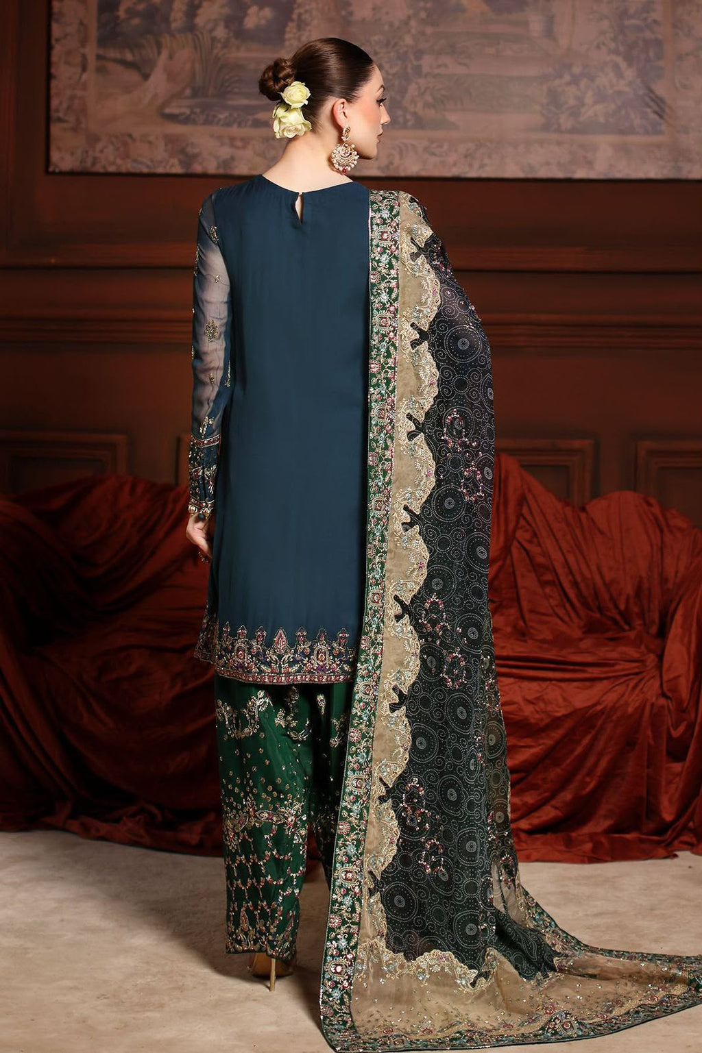 Nureh Unstitch Chiffon Collection ZCUS-1029