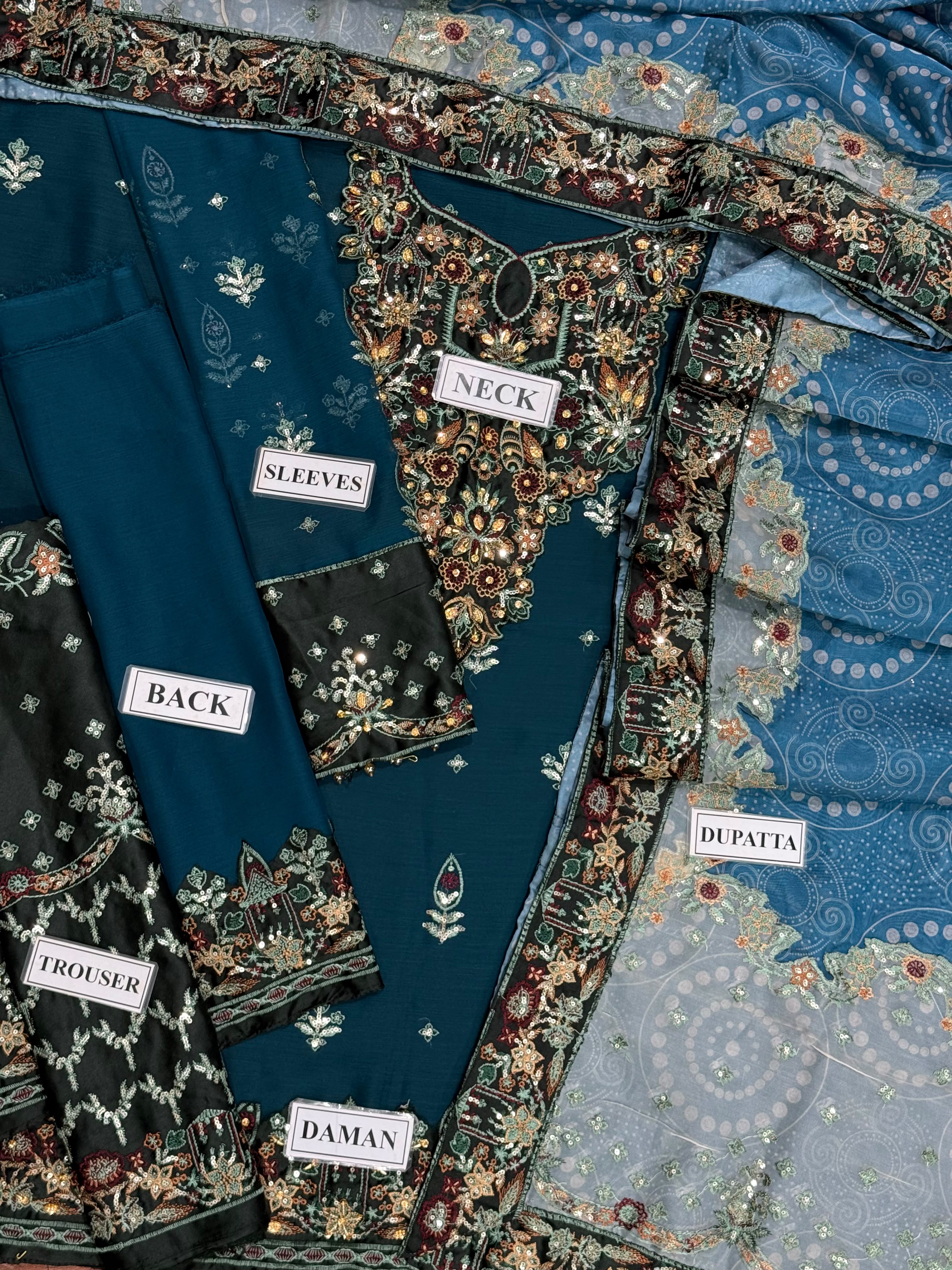 Nureh Unstitch Chiffon Collection ZCUS-1029