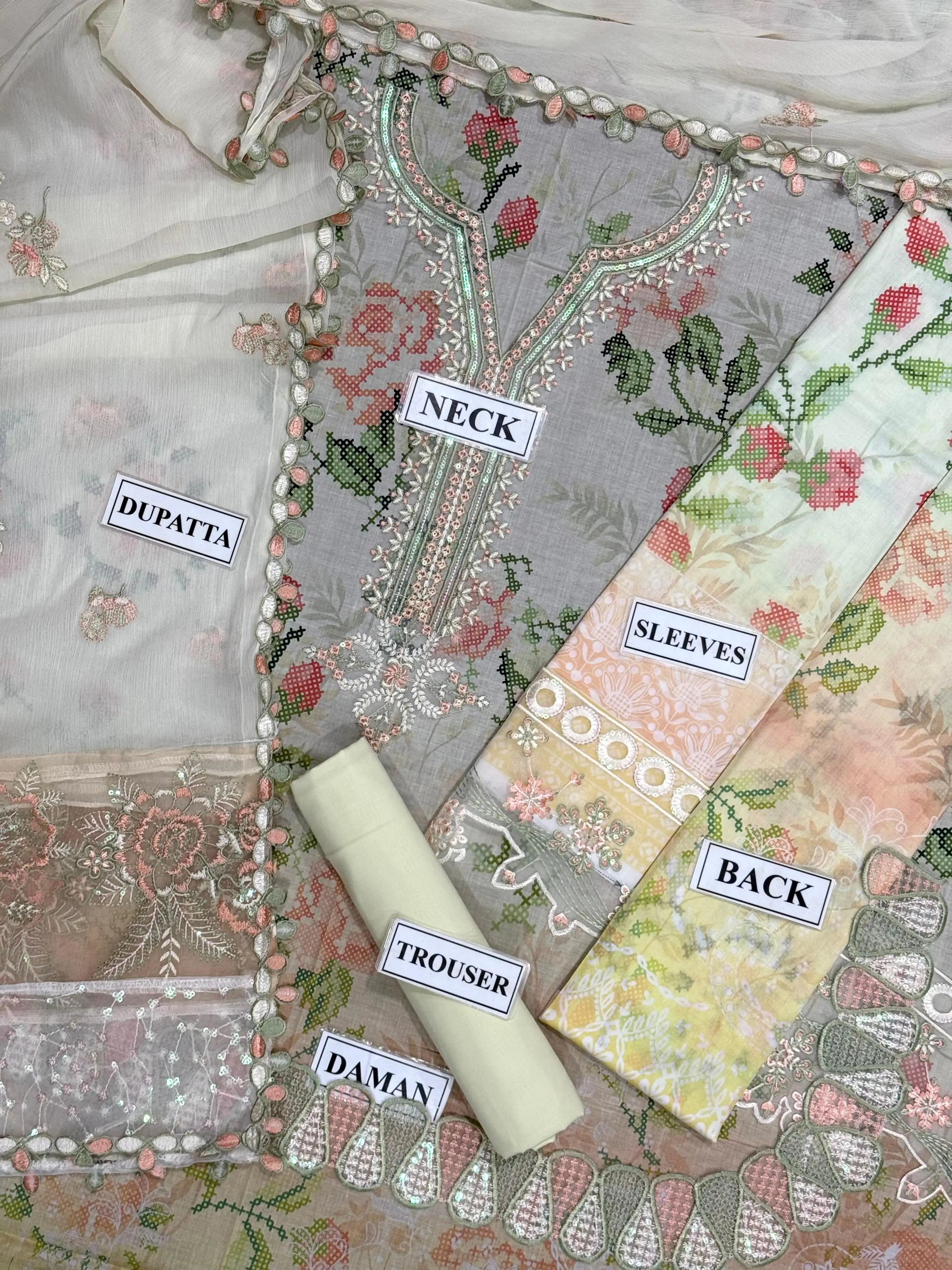 Nureh Unstitched Lawn Collection