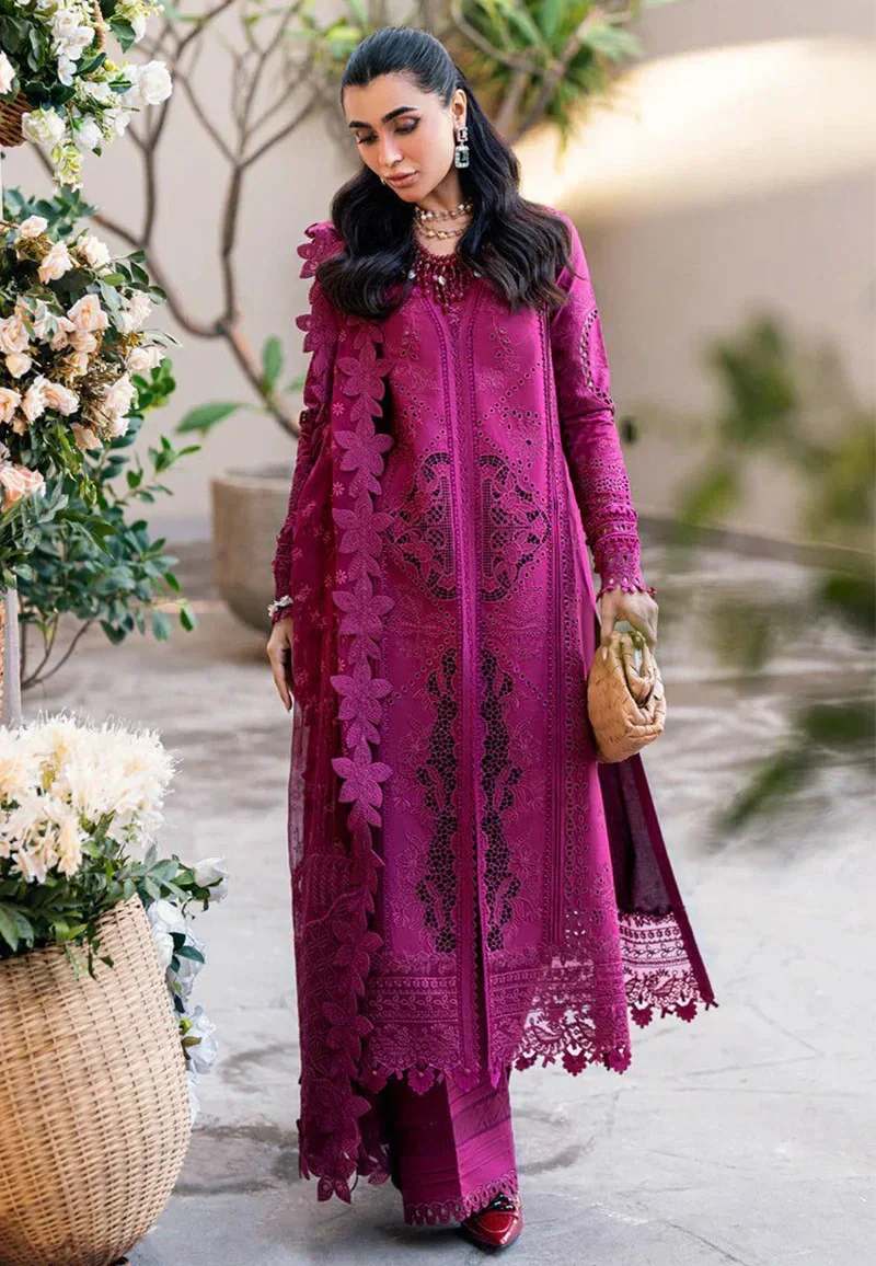 Qalamkar Unstitch Chikenkari Collection