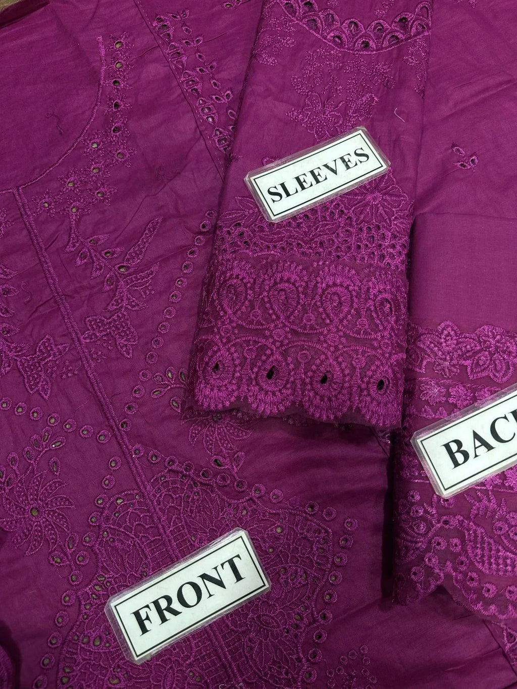 Qalamkar Unstitch Chikenkari Collection