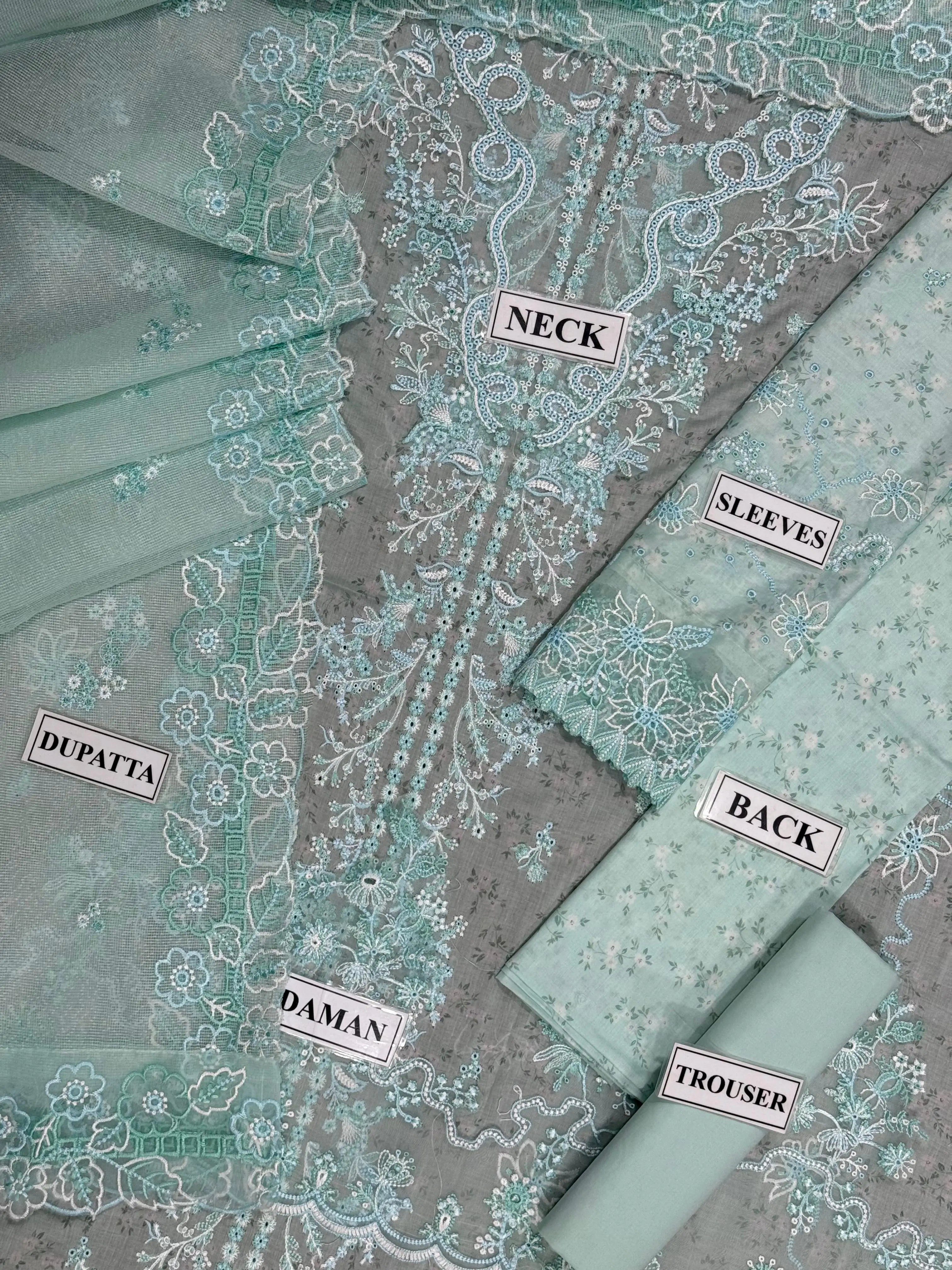 Qalamkar Unstitch Chikankari Lawn Collection